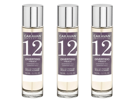 3x CARAVAN Perfume de Hombre Nº12 - 150ml