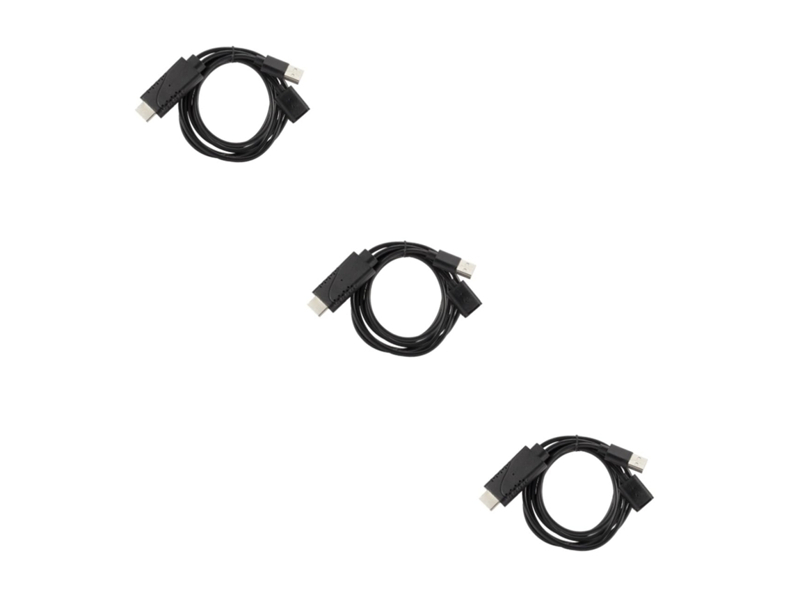Cable Adaptador De Video De 3 Piezas Para Teléfono, Cargadores Móviles Y Cargador Digital.