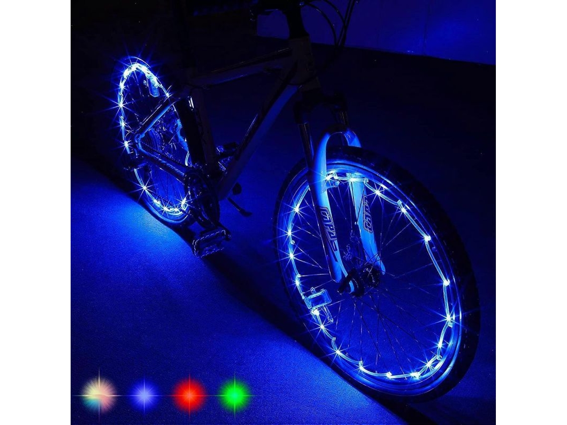 ¡kit De 2 Luces Led Para Ruedas De Bicicleta! Mayor Brillo Y Visibilidad Desde Todos Los Ángulos Para Una Máxima Seguridad.