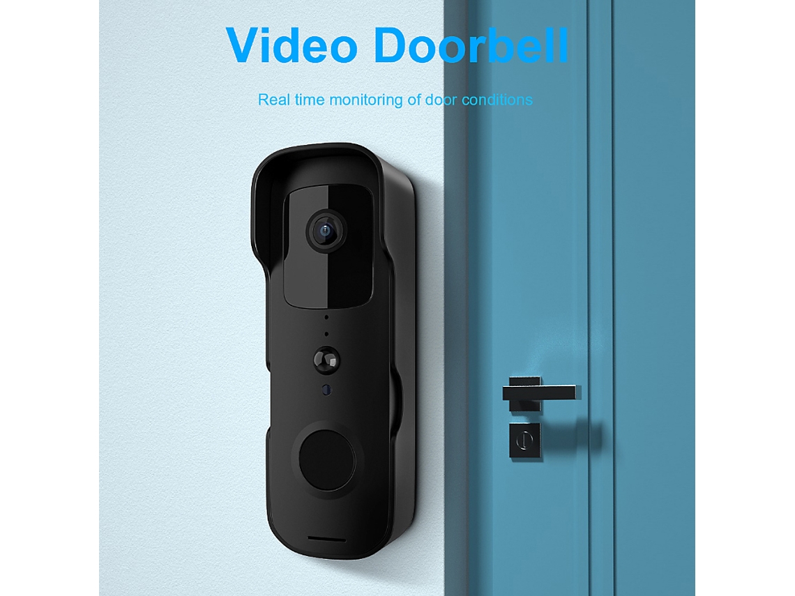 Timbre Inteligente Con Vídeo Wifi Inalámbrico, Cámara Exterior Resistente Al Agua, Control Por Voz Y Asistente Alexa.