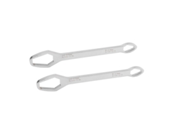 2 Piezas Llave Universal Multifuncional Autoapriete De Acero Aleado 260mm Doble Extremo Ajustable Para Mantenimiento Pulido Galvanizado