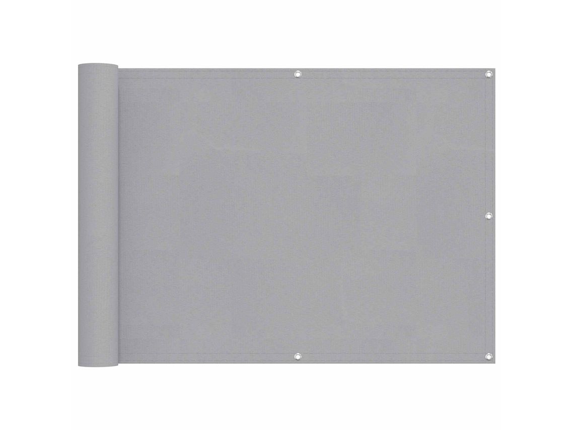 Mampara de balcón gris claro de 75 x 200 cm VIDAXL