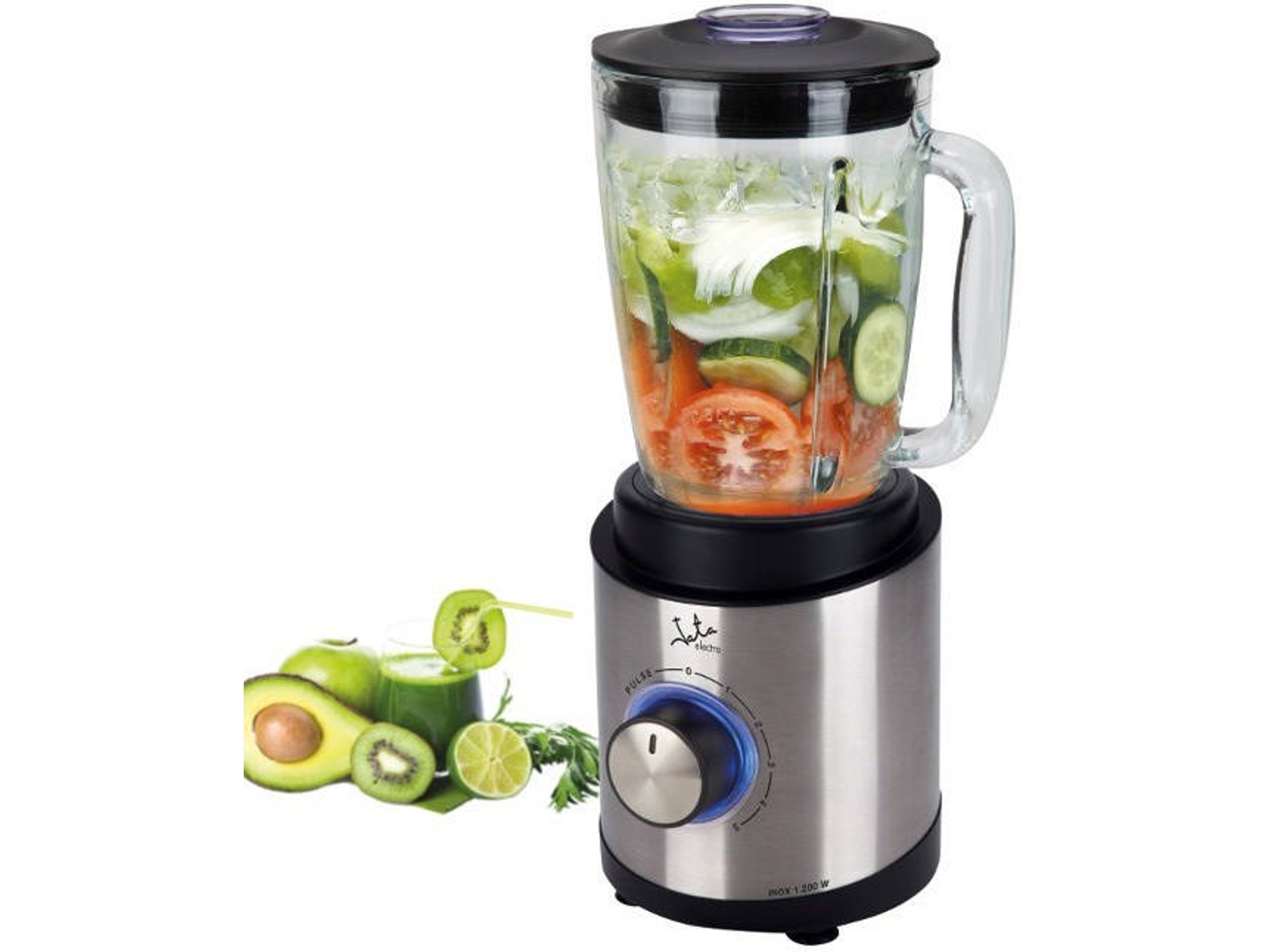 Batidora Vaso JATA BT1041 (1200 W - 1.7 L - Negro)