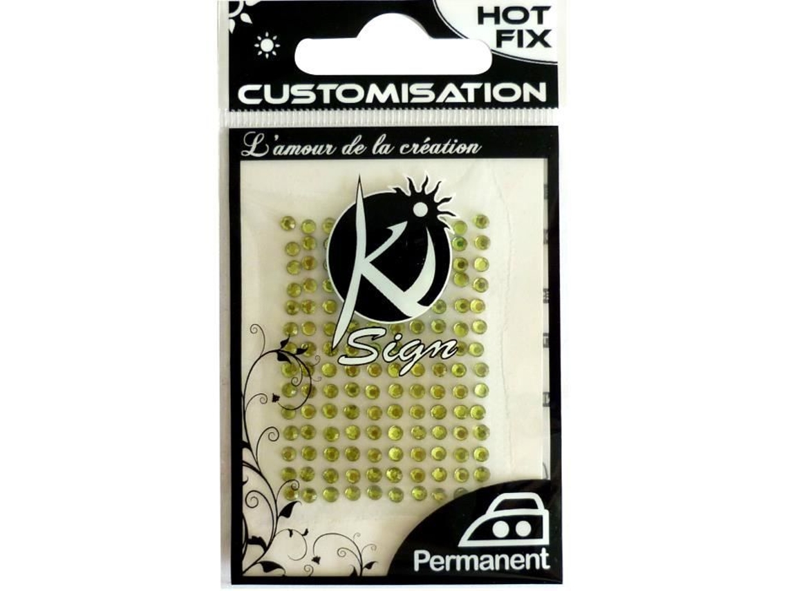 Strass de tela Ø 6mm - Verde - 35 piezas - Ki-Sign