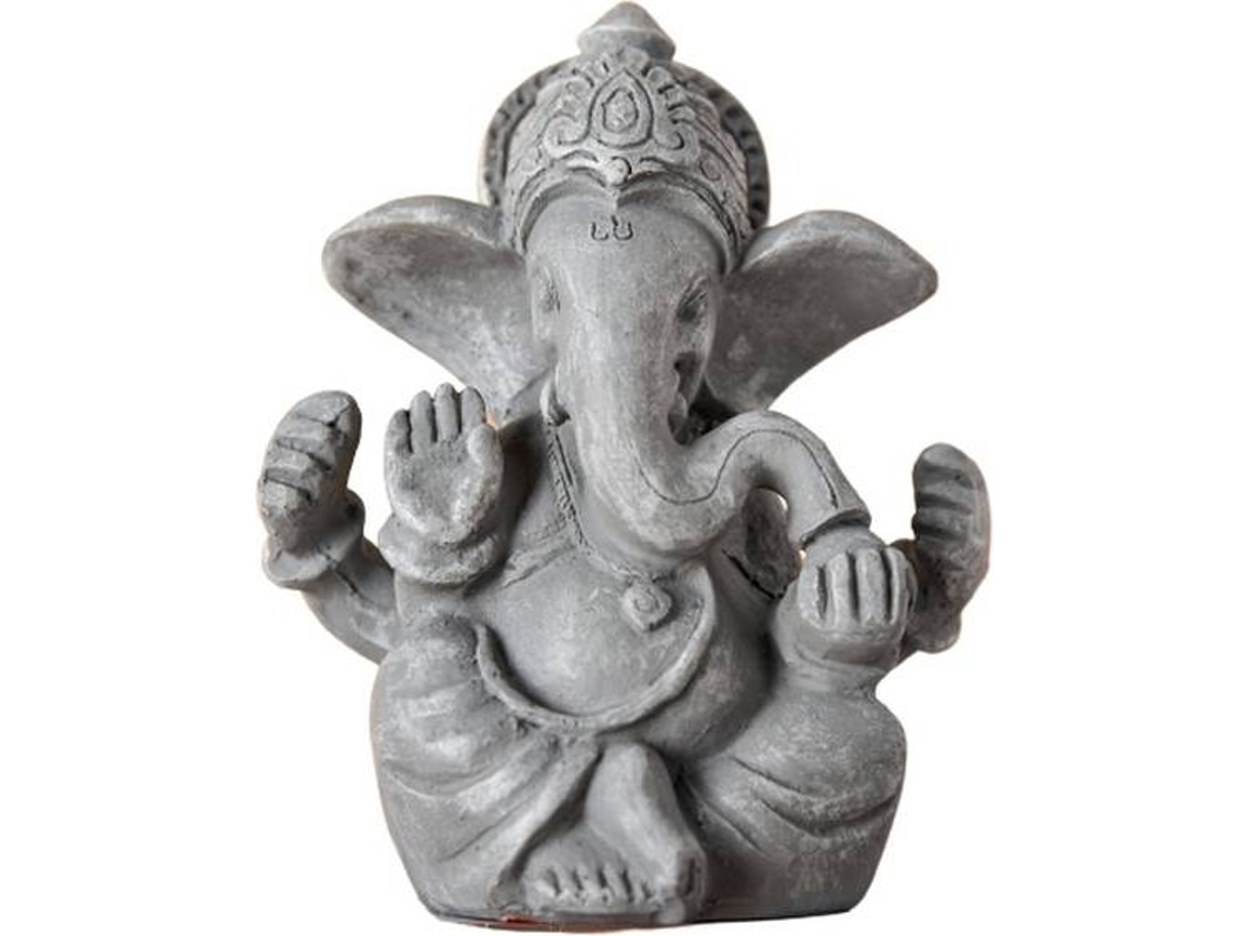 Pieza Decorativa ZEN'LIGHT Ganesh (Gris - 8x6x12 cm - Resina)