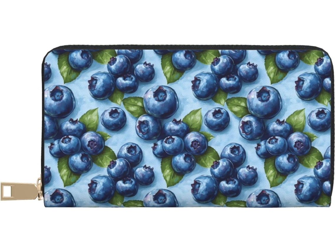 Cartera De Viaje Cuero Con Cremallera Para Mujer Diseño Estampado