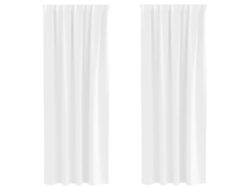 Maison Exclusive - Cortinas Opacas Con Anillas 2 Pcs Puro 225 X 140 Cm Poliéster