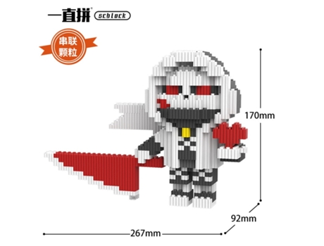 Undertale blok permainan kesalahan epik jatuh angka aksi normal blok bangunan mikro diy model perakitan mainan pendidikan untuk anak-anak