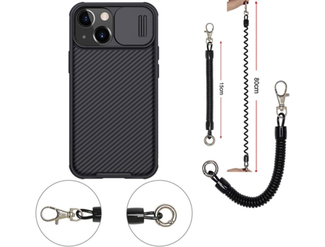 Carcasa iPhone 13 Mini Nillkin Camshield Negro BD-NKCS