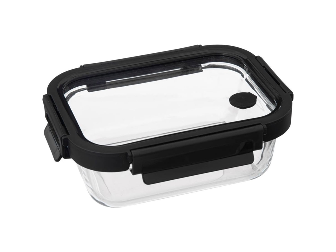 Caja rectangular 'Clipeat' 0,5 litros vidrio FIVE