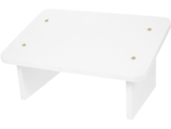 Reposapiés Antideslizante De Madera Natural Biselada, 30 Cm