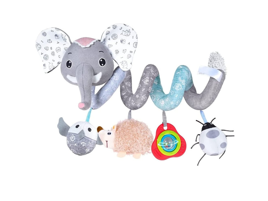 Juguete Infantil De Peluche En Espiral Para Colgar Actividad Para Bebés Gris Szsmart
