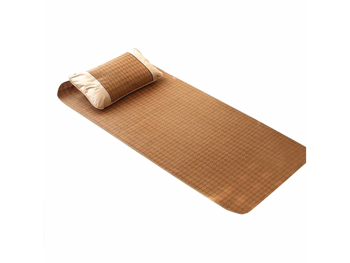 Juego De Sábanas Ajustables De Ratán Para Verano Con Esterilla De Bambú, Para Cama De 90x195 Cm, Funda De Almohada (1 Pieza)
