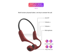 Fones De Ouvido De Condução Óssea H10 Bluetooth 5.0 Com 8gb Mp3 Player Microfone Resistente À Água Ip55
