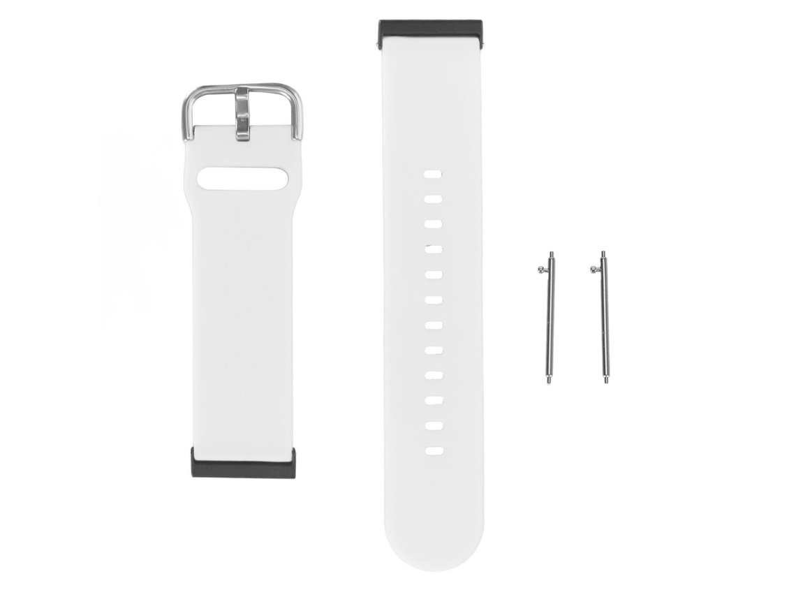 Correa de silicona ajustable para reloj inteligente Suunto7, blanca