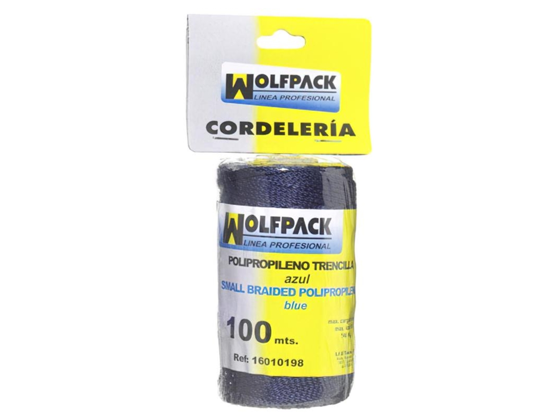 Cuerda Trencilla Polipropileno Azul (Bobina 100 Metros) WOLFPACK LINEA PROFESIONAL