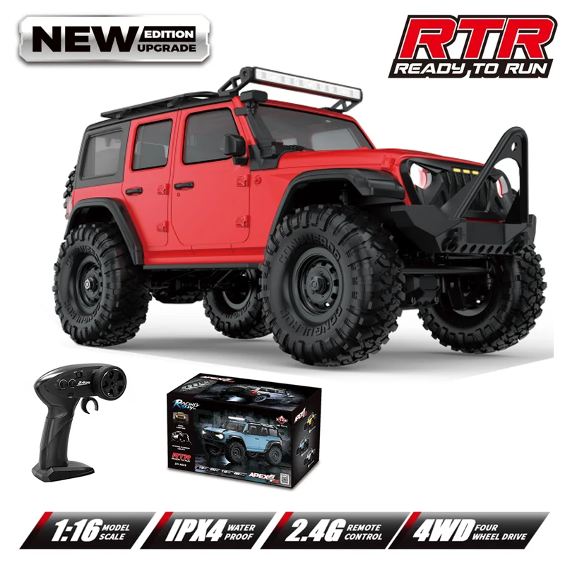 Coche todoterreno teledirigido 4x4 MDUG (hb r1604) a escala 1/16