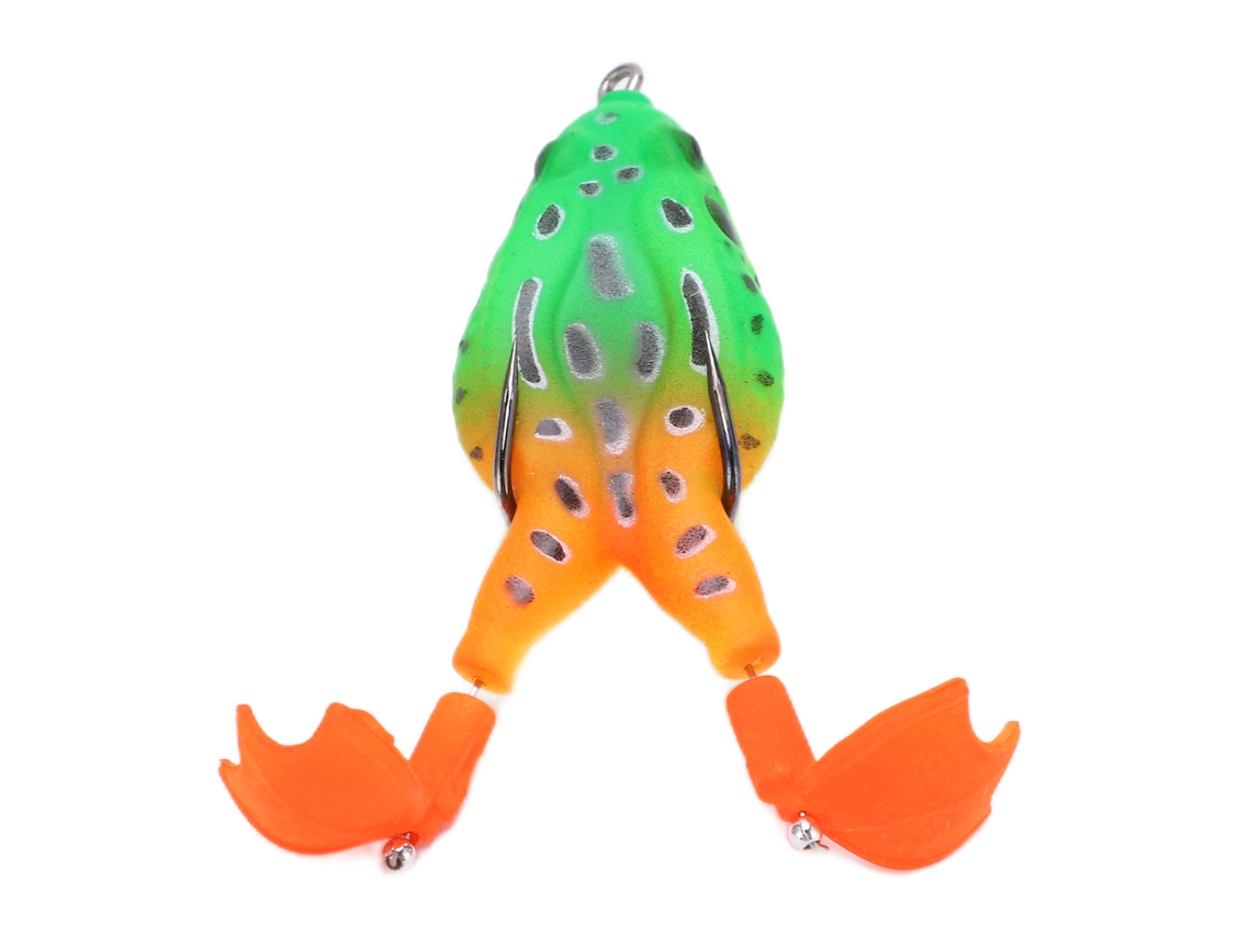 Señuelo Flotante Thunder Frog Baits Con Doble Hélice Para La Pesca De Lubina, Cabeza De Serpiente Y Salmón.