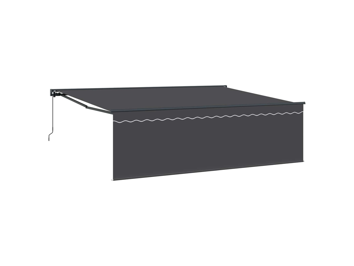 Maison Exclusive - Toldo Retráctil Antracita 450 X 300 Cm Poliéster Y Aluminio