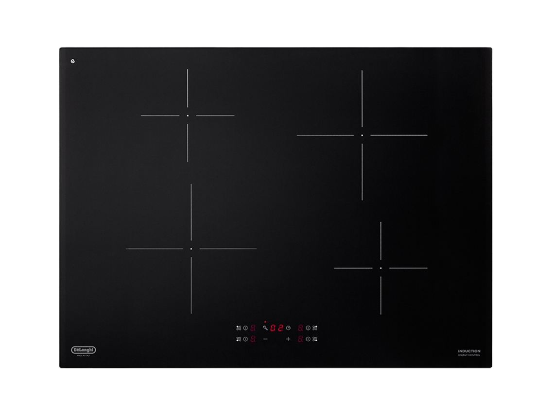 Placa de Inducción DELONGHI Pin 72 Hobs (Eléctrico - 70 Cm - Negro)