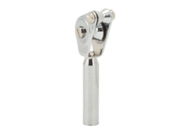 Guía de polea doble de aluminio para pesca de 6 mm