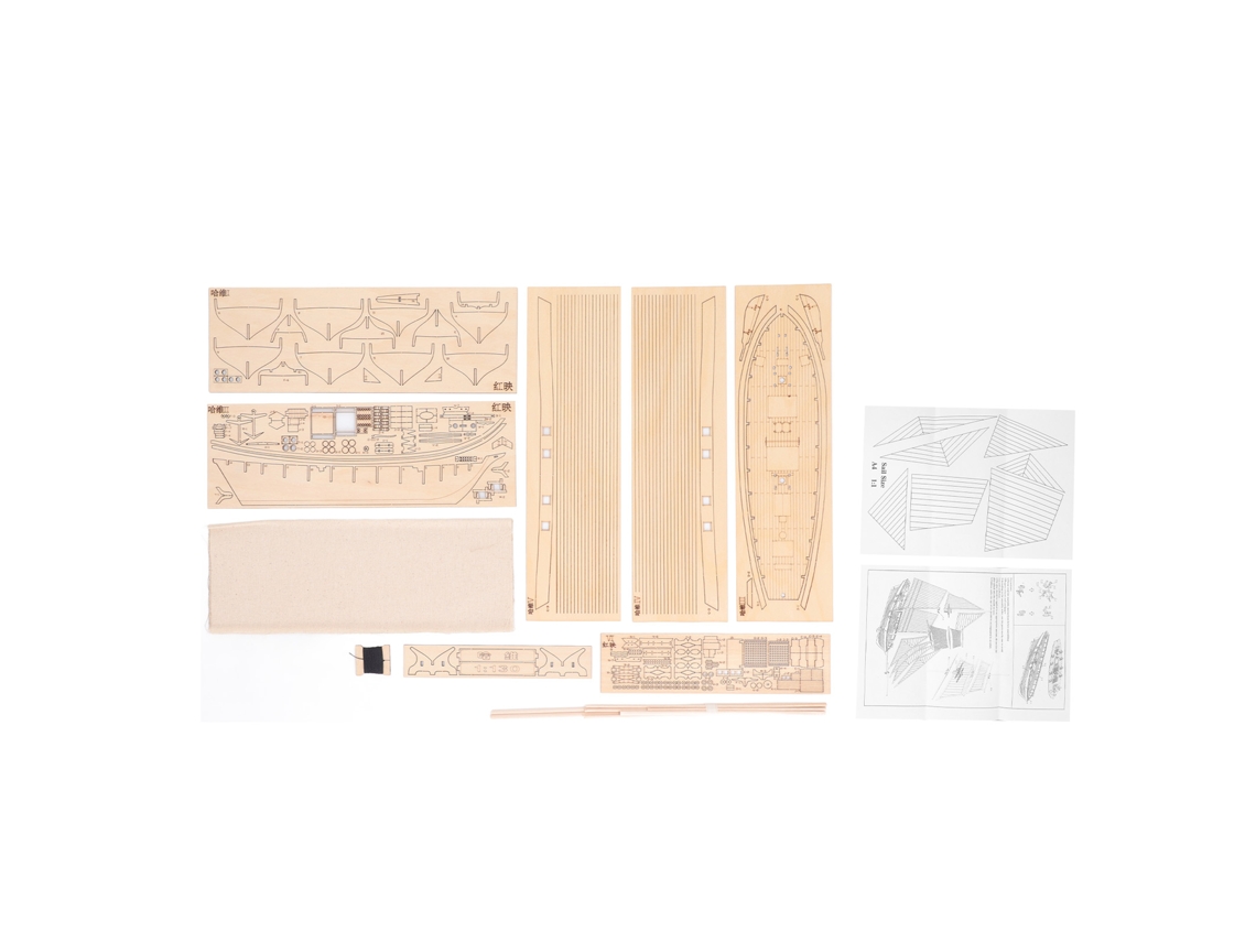 2026-kit De Velero De Madera 1:130 Para Adolescentes Y Adultos, Modelo De Barco Antiguo Diy Para Desarrollo Inteligente Científico