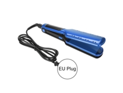 Plancha De Pelo 2 En 1 Plancha Recta Y Rizadora Cerámica 80-200℃ Rizador De Maíz Azul Herramientas De Peinado