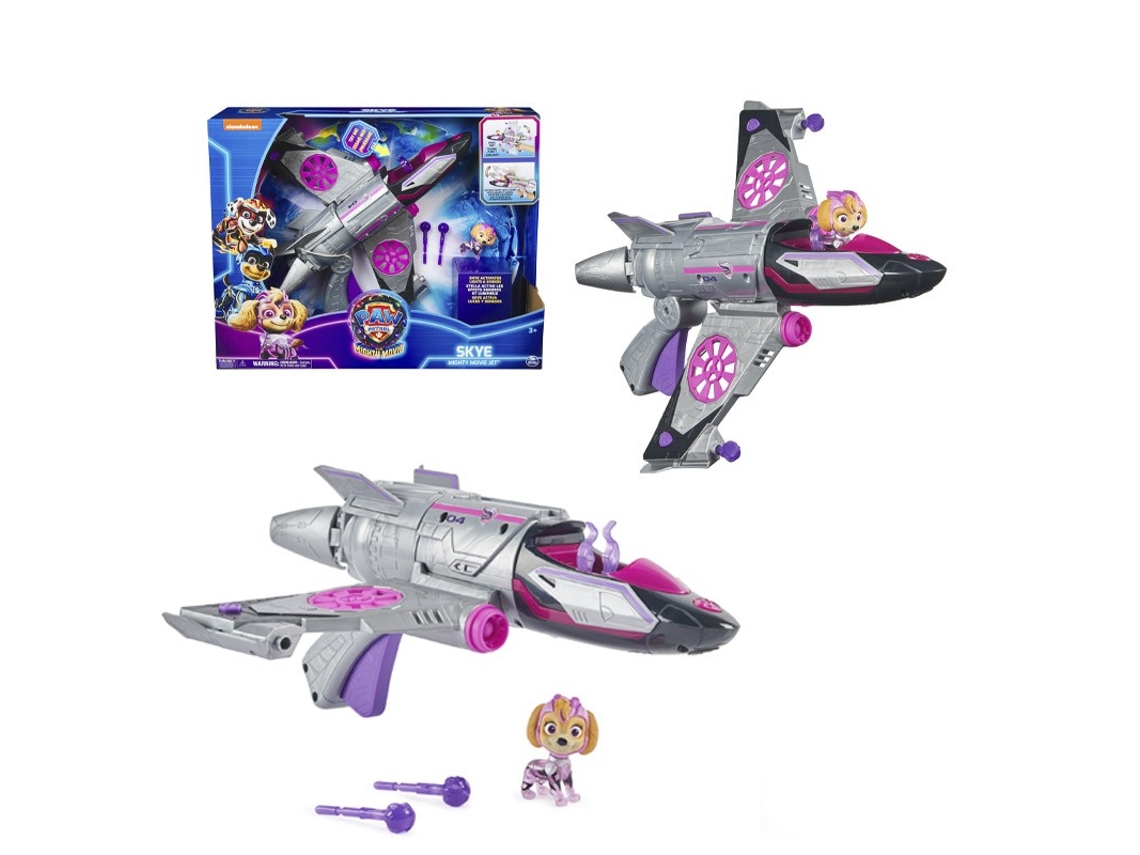 Patrulla Canina Mighty Movie Vehiculo Deluxe Skye (3 años)