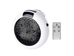 (blanco) Mini Calefactor Eléctrico Portátil De 900 W Y 220 V Con Enchufe De Pared Y Ventilador.