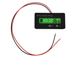 Medidor De Voltaje Universal Con Pantalla Lcd Retroiluminada Para Capacidad De Batería, Probador De Voltímetro Y Monitor