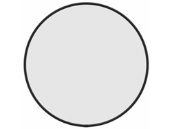 Espejo De Pared VIDAXL Negro Cristal (Ø40 cm)