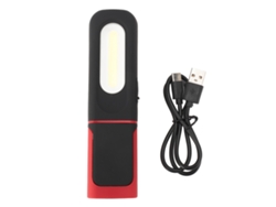 Bj-lanterna De Trabalho Led Giratória 360°, Super Brilhante, Portátil Com Base Magnética E Gancho Para Reparações De Carros E Emergências