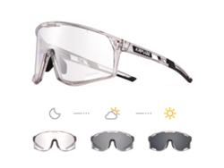 Gafas de ciclismo fotocromáticas unisex con lentes de polipropileno transparente y protección UV400 MDUG (Estilo 15)