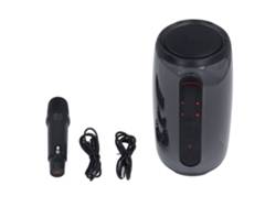 Altavoz Portátil Bt Con Micrófono Y Luz Rgb, Equipo Compacto De Karaoke Para Uso En Casa Y Exterior