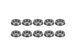 10 Rodamientos De Bolas Con Brida De Doble Blindaje Para Equipos De Transmisión Y Robots.