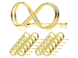 12 unidades de soportes dorados para la posición de los asientos, 73 mm, para eventos, números de mesa de boda, fotos y tarjetas.
