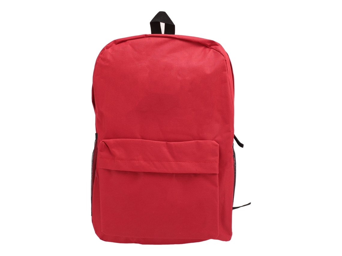 Mochila De Lona Roja Escolar Ligera Suave Con Cuerdas Ajustables Para Escuela Viaje Portátil