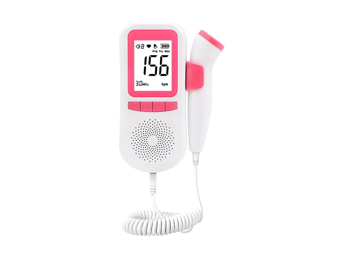 Ecografía Doppler Fetal Digital En Seco, Mide La Frecuencia Cardíaca Sin Gel.