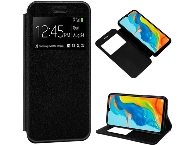 Funda Huawei P30 Lite COOL Flip Negro