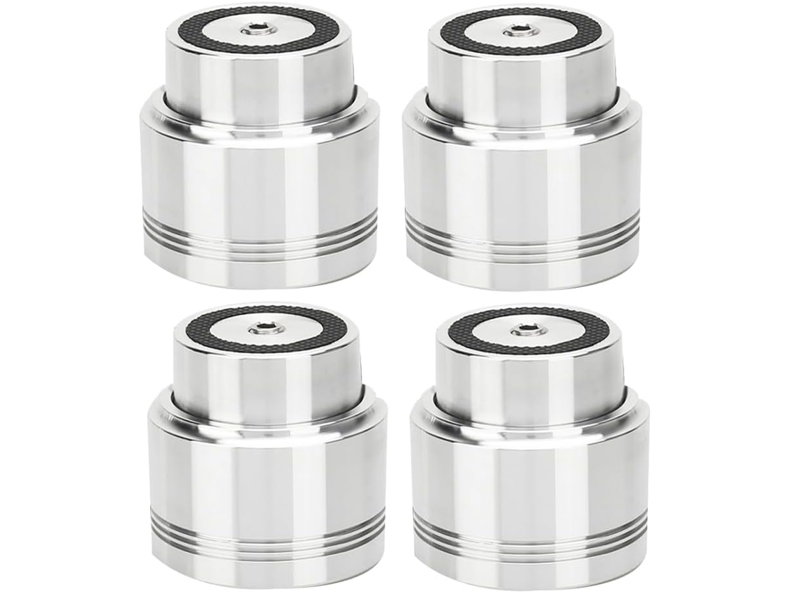 Juego De 4 Soportes Flotantes Para Amplificadores, Altavoces, Tocadiscos, Reproductores De Cd Y Ordenadores, 53 X 51 Mm