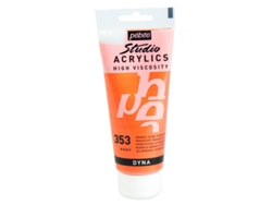 Tinta Acrílica PÉBÉO (Iridiscente - Naranja Amarillento - 100ml)