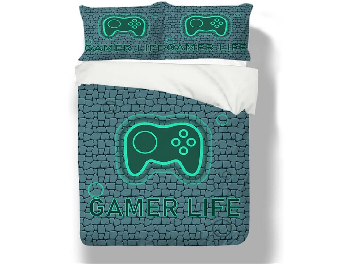 Funda nórdica con botones para juegos en microfibra 135x200cm MAISON EXCLUSIVE