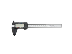 Pie De Rey Digital Electrónico Con Pantalla Lcd 6 Pulgadas 150mm Herramienta De Medición Conversión Pulgada Milímetro Pa66 Negro