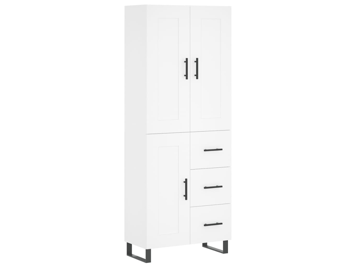 Mueble alto en madera blanca Derivados MAISON EXCLUSIVE (69,5x34x180 cm)