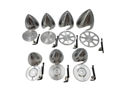 Hélice giratoria de aluminio y metal de 76 mm, 82 mm, 89 mm, 95 mm, 102 mm, 114 mm y 127 mm para avión RC con motor de gasolina.