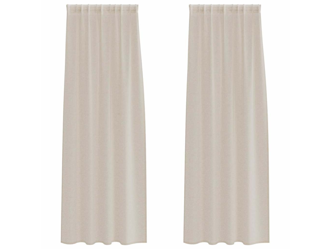 Maison Exclusive - Cortina De Voilé 2 Pcs Arena 225 X 140 Cm Poliéster