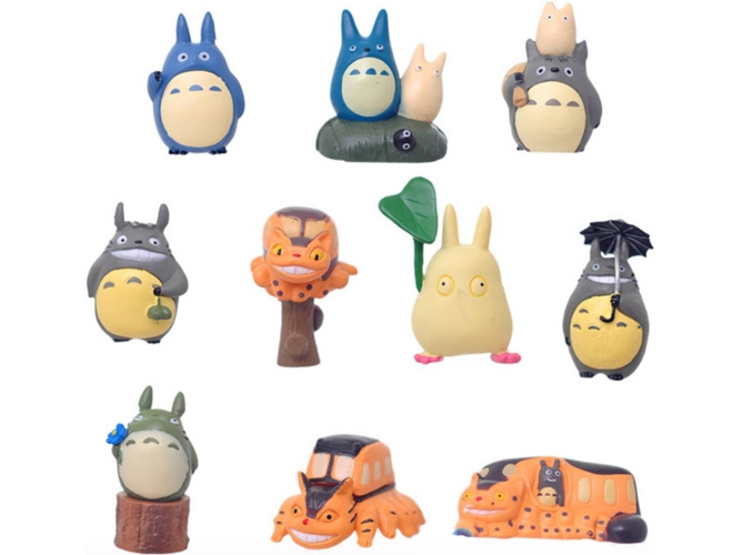 10 Figuras EASTVAPS Miyazaki Hayao Mi Vecino Totoro PVC