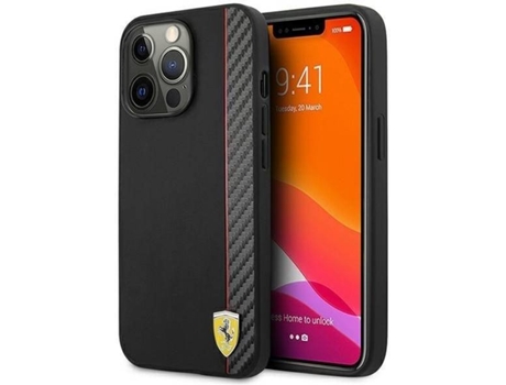 Carcasa Apple FERRARI iPhone 13 Pro Max Hardcase 85 Negro