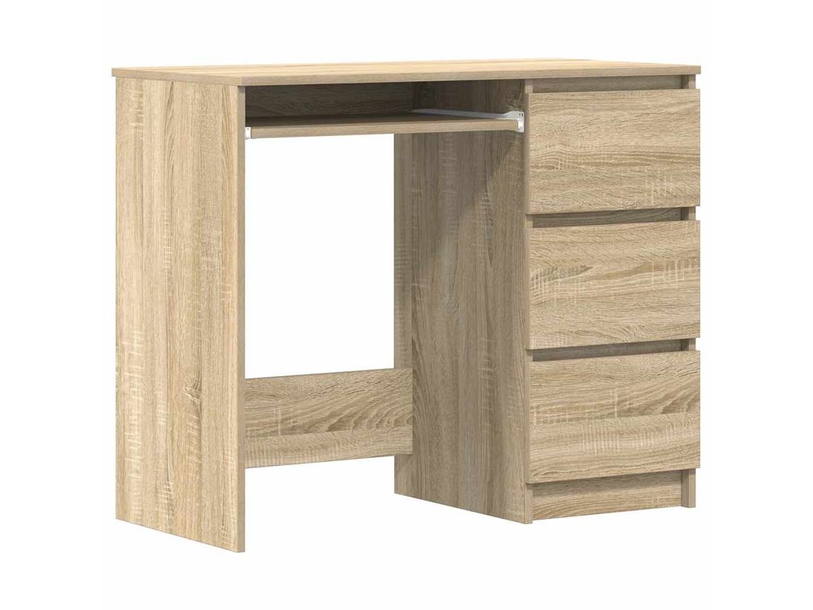 Escritorio VIDAXL Marrón Madera contrachapada (90x45x76 cm)