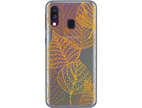 Carcasa Samsung Galaxy A40 TUMUNDOSMARTPHONE Hojas Multicolor